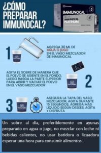 como tomar immunocal